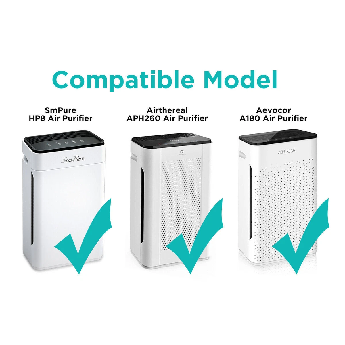 True HEPA Replacement Filter for Airthereal APH260 SimPure HP8