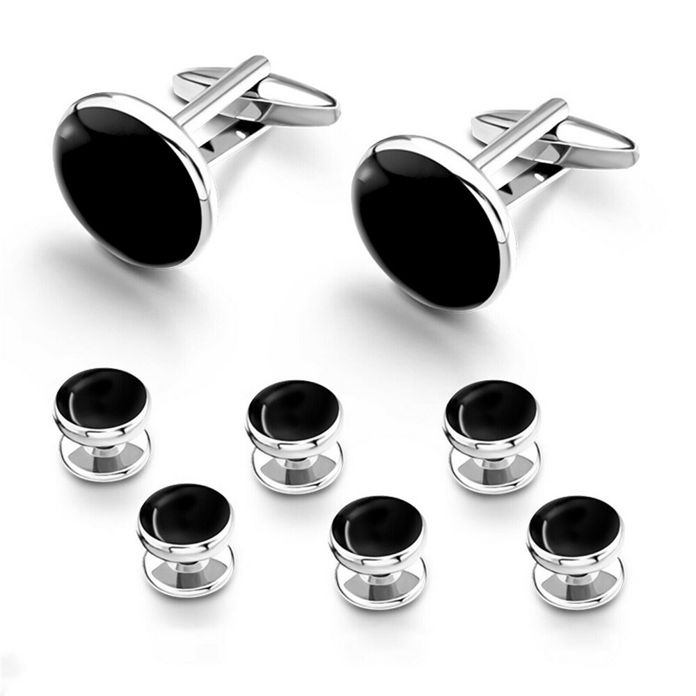 Classic Shirt Tuxedo Cufflinks Wedding Party Men Buttons Cuff Links