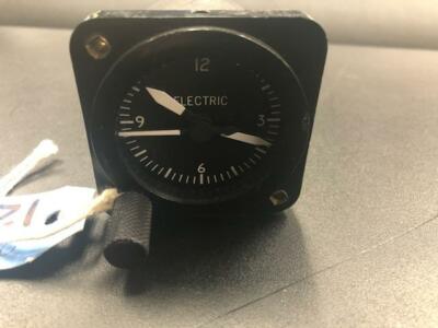 AIRCRAFT CLOCK INDICATOR P/N 287-0934 REP TAG # 12292