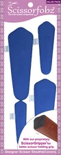 SCISSORFOBZ Designer Scissors Sheath Cover 4pc Pack Dark Royal Blue Color