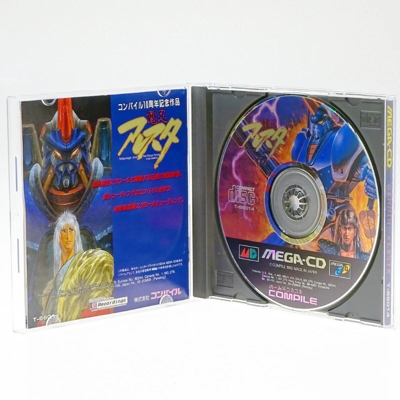 DENNIN ALESTE Sega MEGA CD Japan Import MD MCD DRIVE GENESIS COMPILE Shooter - Image 2 of 2
