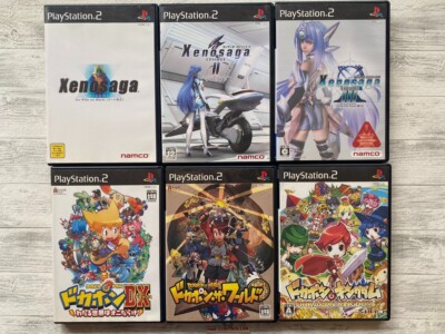 SONY PS2 Xenosaga Episode I  II  III &  Dokapon DX & the World & Kingdom set
