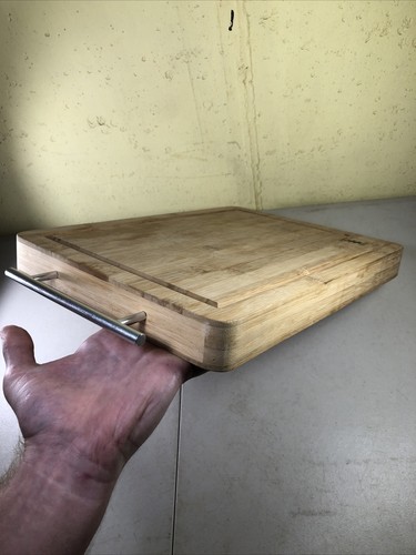 Simply Bamboo HardWood Cutting Board 15" x 11" x 1.5" ~ Malibu Bamboo W/Handles - Picture 6 of 6