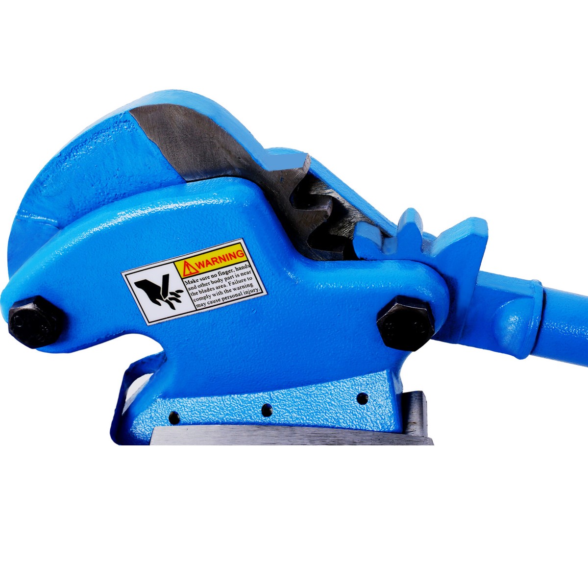 Multi-Purpose Throatless Hand Shear – Curved Blade Sheet Metal Cutter