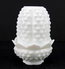 Fenton Hobnail Milk Glass Fairy Lamp 4.5" Candle Holder