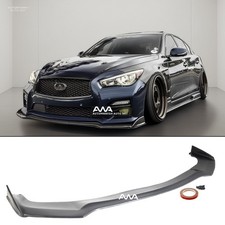 Jdm Pu Front Body Bumper Lip Splitter Kit For 14-17 Infiniti Q50 S Sport Models Jdm Pu Front Body Bumper Lip Splitter Kit For 14-17 Infiniti Q50 S Sport Models