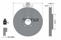 2X Textar Bremsscheibe 92173505 FüR Daimler Jaguar