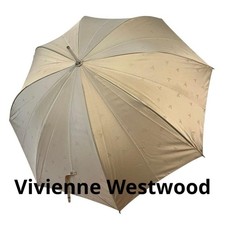 Vivienne Westwood beige logo umbrella