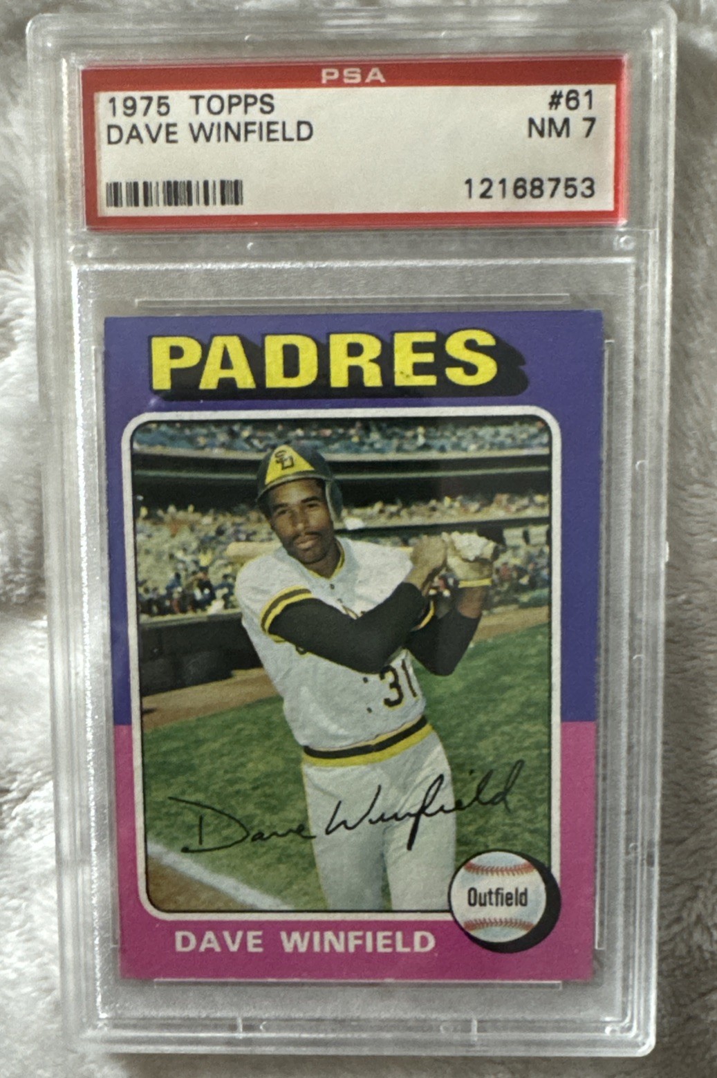1975 Topps #61 Dave Winfield San Diego Padres PSA 7 NM