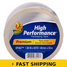 Duck High Performance Packing Tape 1.88 in x 60 Yard Clear