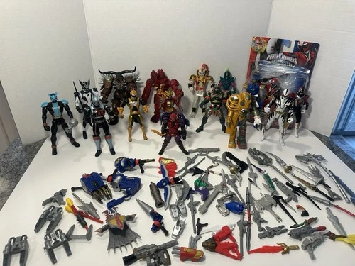 New ListingMIGHTY MORPHIN POWER RANGERS Weapons Accessories Parts Lot VINTAGE Y2k