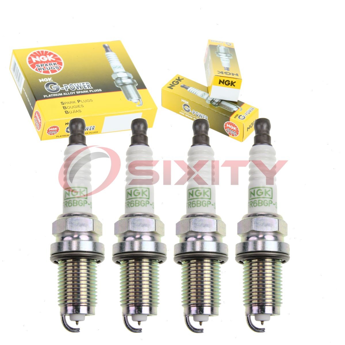 4 pcs NGK G-Power Spark Plugs for 2001-2005 Volkswagen Beetle 2.0L L4 - na