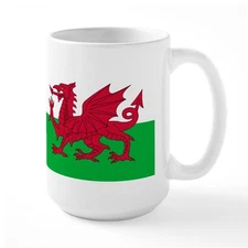 CafePress Welsh Flag Of Wales Large Mug (274728441)