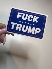 ANTI TRUMP F TRUMP Vinyl Sticker Car Bumper Vinyl Decal 3"