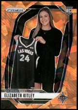 2024 Panini Prizm WNBA #140 Elizabeth Kitley Ice Orange Prizms