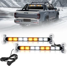 New LED Emergency Dash Strobe Lights Windshield Deck Warning Safety Light 96LEDS