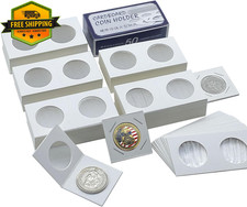 2x2 Coin Flips 250PCS Cardboard Mylar Coin Holders 40mm Collectors