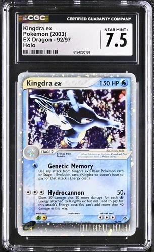 Pokémon Kingdra ex 92/97 Dragon Holo - CGC 7.5 Near Mint+