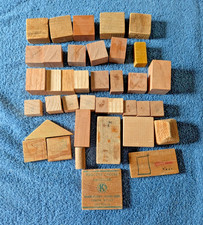 Vintage wooden blocks 38 pieces
