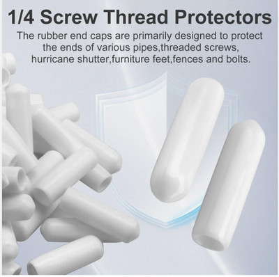 1/4 x 1 Hurricane Shutter Hardware Screw Protector Caps 250 Pk