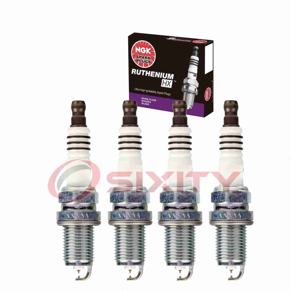 4 pcs NGK Ruthenium HX Spark Plugs for 2009-2011 Chevrolet Aveo5 1.6L L4 - tp
