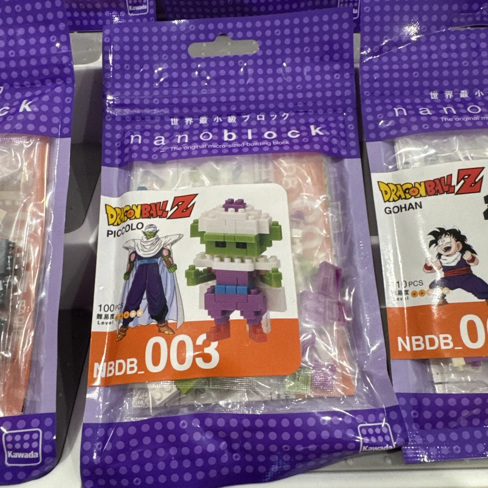 Dragon Ball Z Nanoblock Set of 10 Sealed New SS Goku Gohan Piccolo Frieza - Image 4 of 4