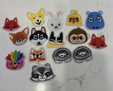 Cute Animals Embroidered Patches Lot Of 15