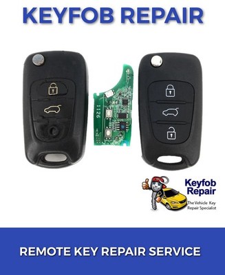 Repair service for Hyundai i10 i20 i30 ix20 ix35 3 button remote flip key fob