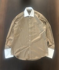 Men's Donald J. Trump Shirt Regular Fit, Non-Iron, Business Formal Brown Size L