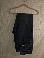 Mens Old Navy Blue Dark Wash Denim, Boots Cut Jeans