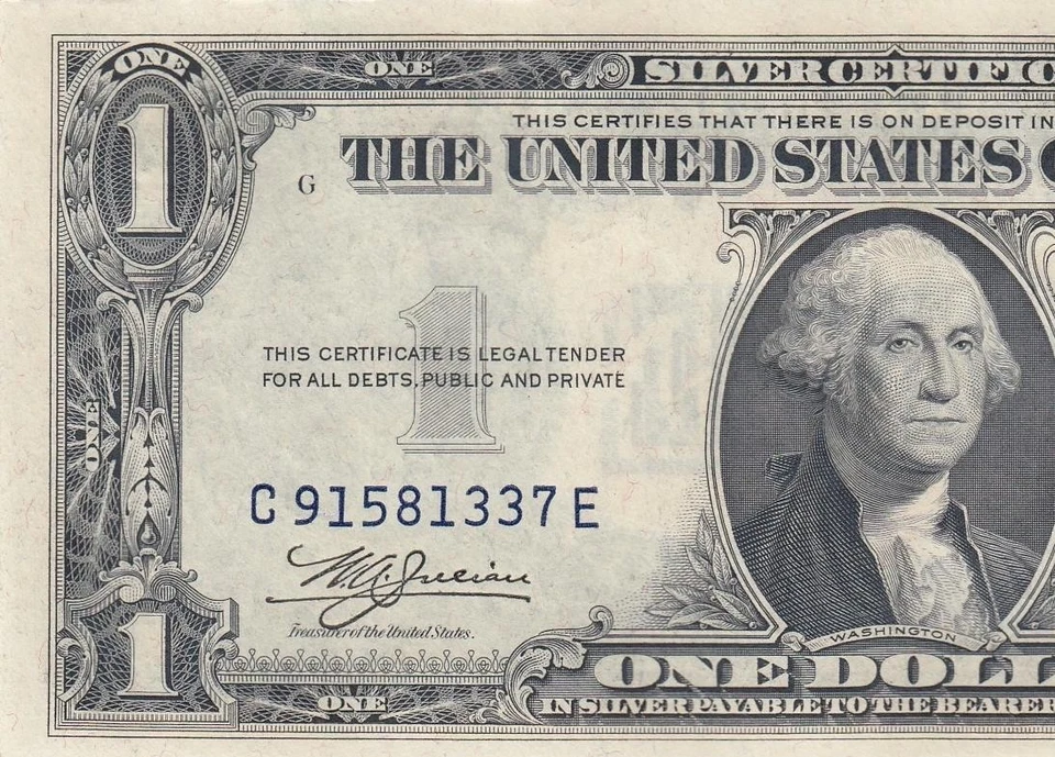 1935-C UNITED STATES SILVER CERTIFICATE $1 "C" (( GEM UNC )) - Image 2 of 4