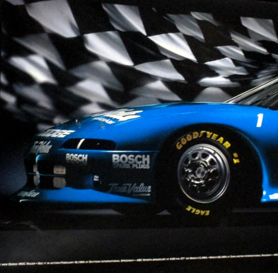 Allison Dodge IROC racing poster 1994 Talladega Dealership Promo - Image 2 of 4