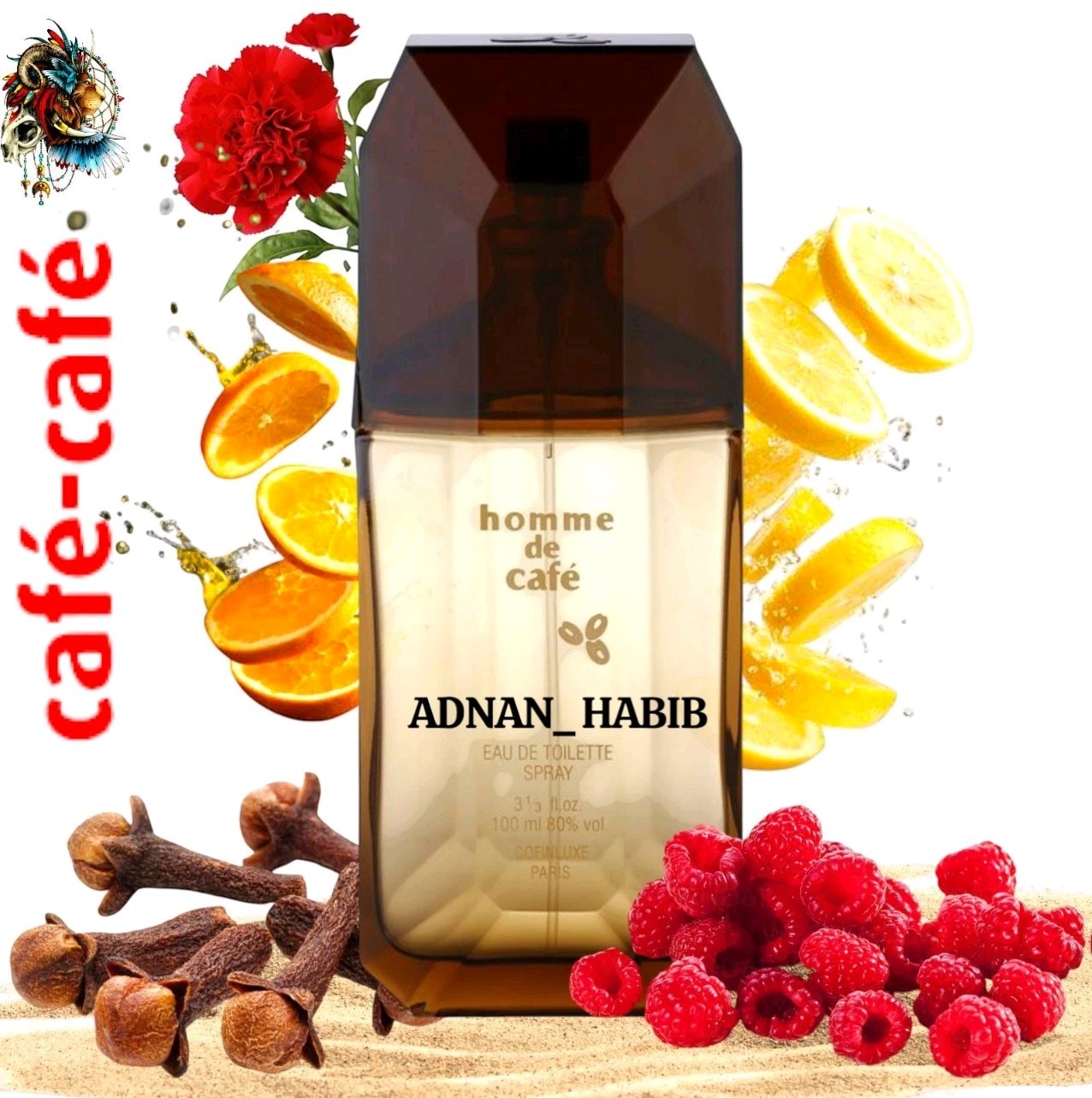 HOMME DE CAFÉ 100ML EAU DE TOILETTE CAFE PARFUMS NEW & BOXED