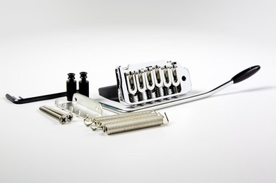 Hipshot Contour 2-Point Strat Tremolo Bridge Chrome - 42mm Block - 42100VC