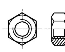 100x Nut; hexagonal; M4; 0.7; steel; Plating:...