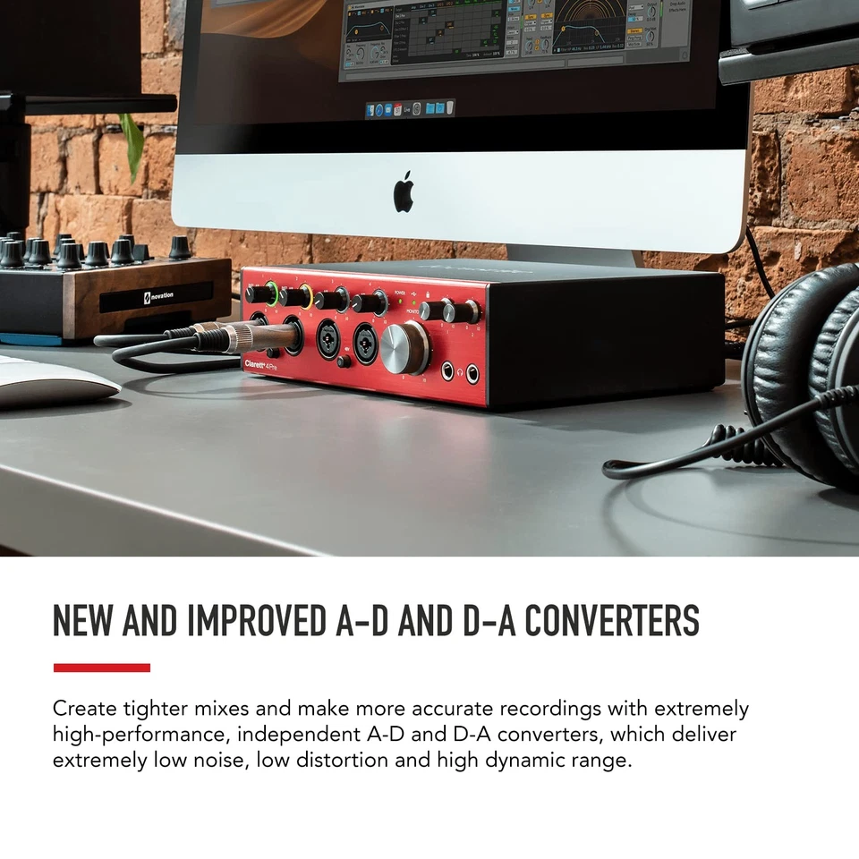 Focusrite Clarett + 4Pre 18-in/8-out USB Audio Interface ‎AMS-CLARETT-PLUS-4PRE - Image 4 of 4