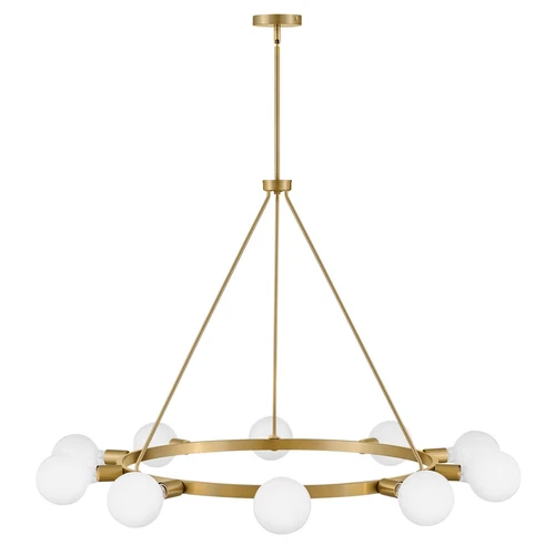 Large Single Tier Chandelier - Picture 5 of 6