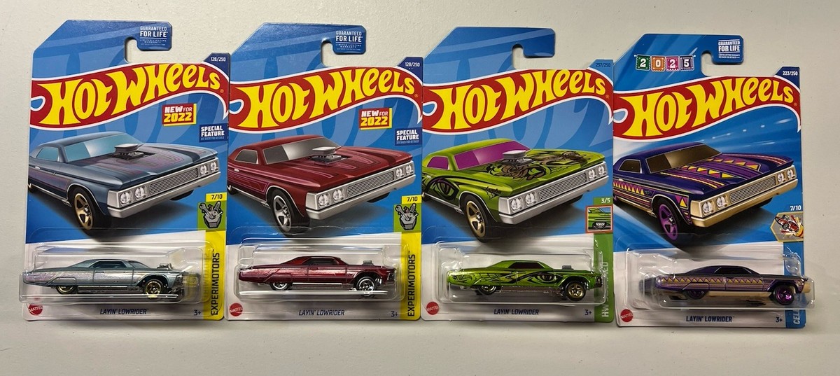 NEW 2025 HOT WHEELS M Case - LAYIN LOWRIDER BLUE, RED, PURPLE