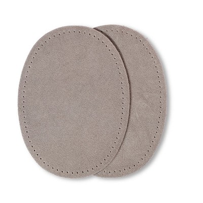 Prym Patches Velourslederimitat, aufbügelbar, 10 x 14cm, hellgrau 929381