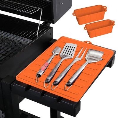 Silicone Griddle Mat & Grill Cup Accessories Tools for Blackstone, Side Shelf...