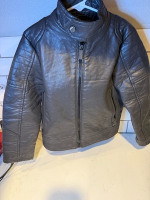 Youth Urban Republic Faux Leather Moto Jacket Black size 5/6