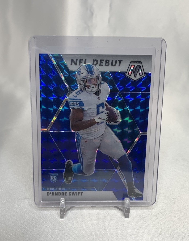 D’ANDRE SWIFT 2020 Panini Mosaic NFL Debut Blue Prizm /99 Rookie RC