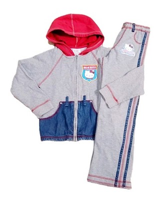 Vintage Sanrio Hello Kitty Y2K Little Girl 2 Piece Hello Moto Racing Rare 2002 
