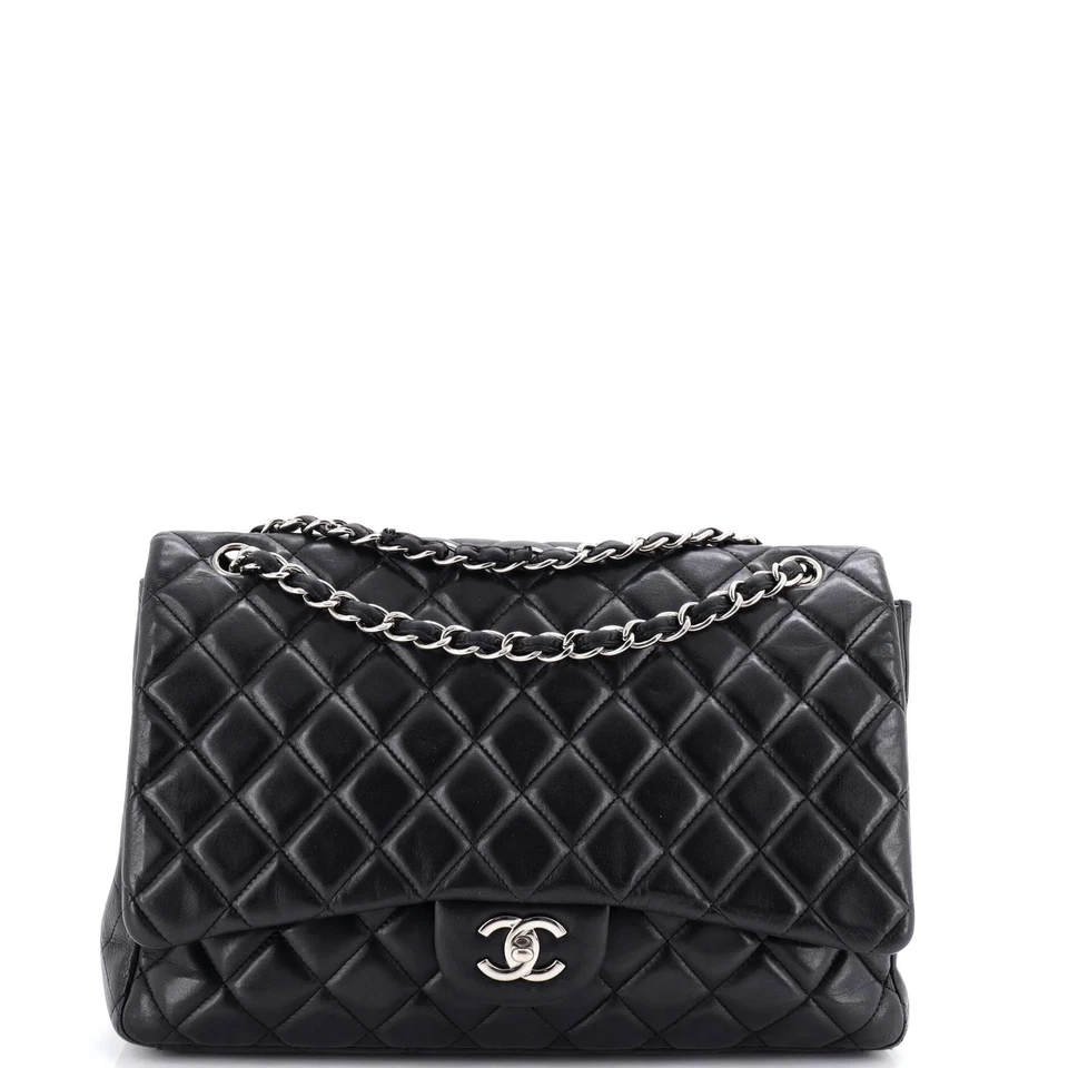 Chanel Classic Single Flap Bag Quilted Lambskin Maxi