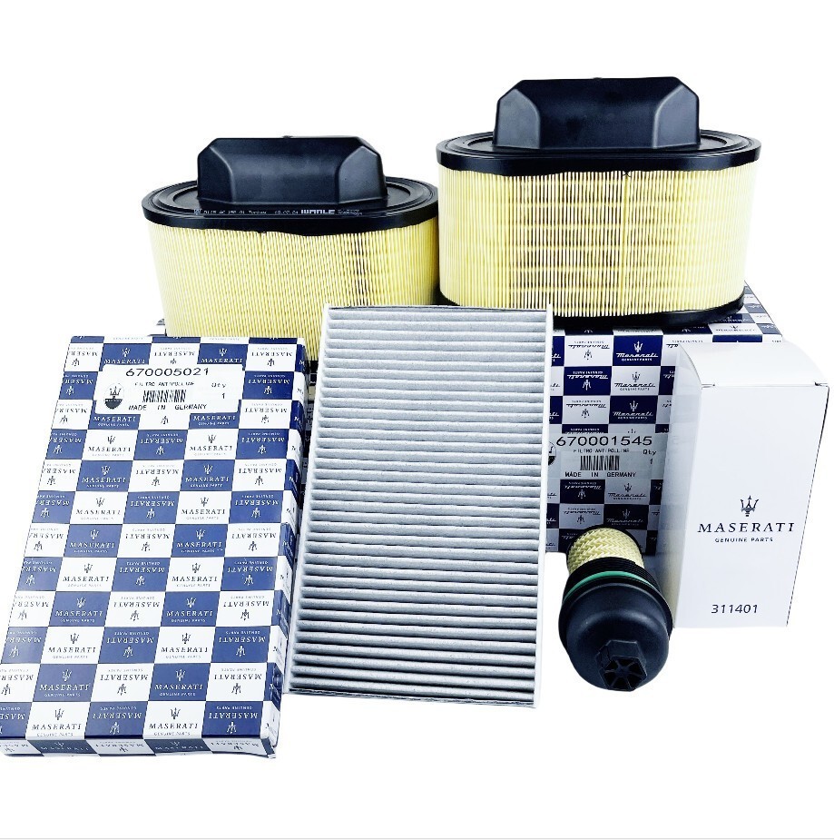 Maserati Ghibli Quattroporte & Levante Oil Filter, Air Filter,Ac Filter NEW