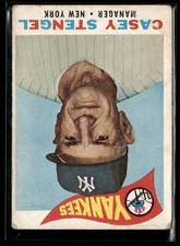 1960 Topps Casey Stengel Low Grade Set Break #227