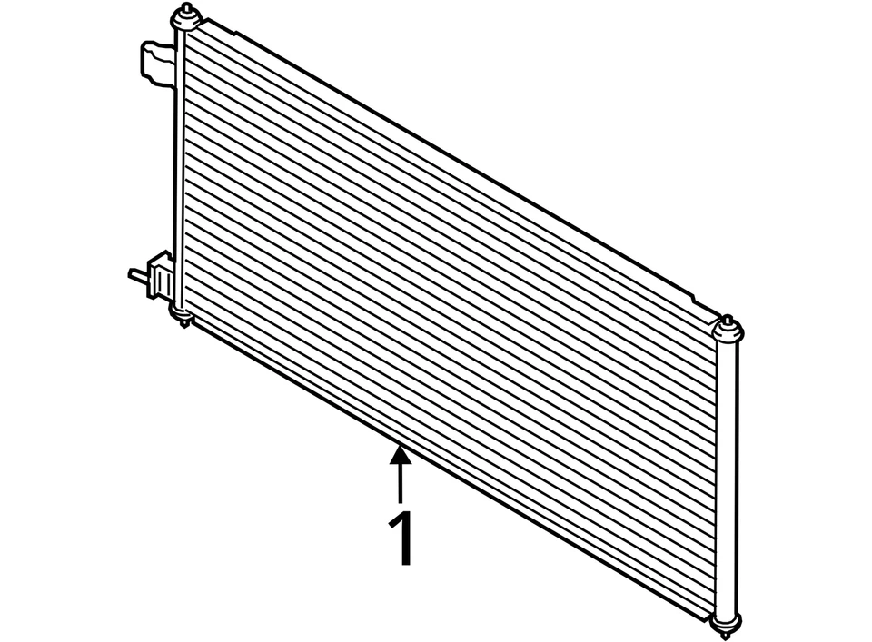 Condensador de CA compatible con 10-13 TRANSIT CONNECT 6781877 Foto 4 de 4