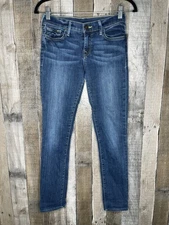 Womens True Religion Stretch Medium Wash Low Rise Jegging Skinny Jeans Size 26