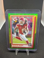 Panini Donruss Optic Marquise Brown Chiefs Lime Green Prizm /50 #93