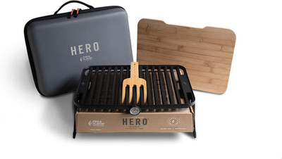 Hero Grill System - Ultra-Portable Grill for Camping, Tailgating, and BBQ on the
